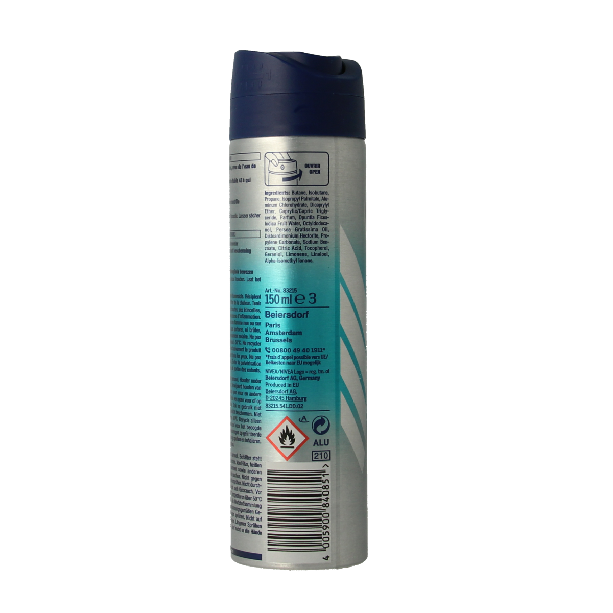 Nivea Men deodorant spray fresh kick 150.00 Milliliter