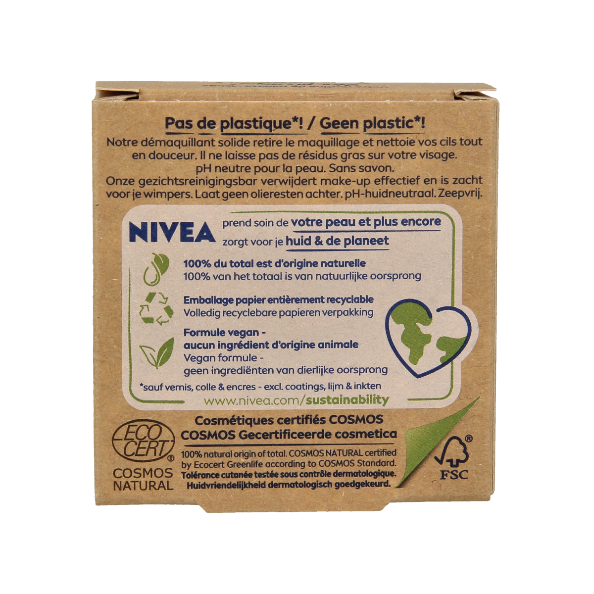 Nivea Naturally clean make up remover  75.00 Gram
