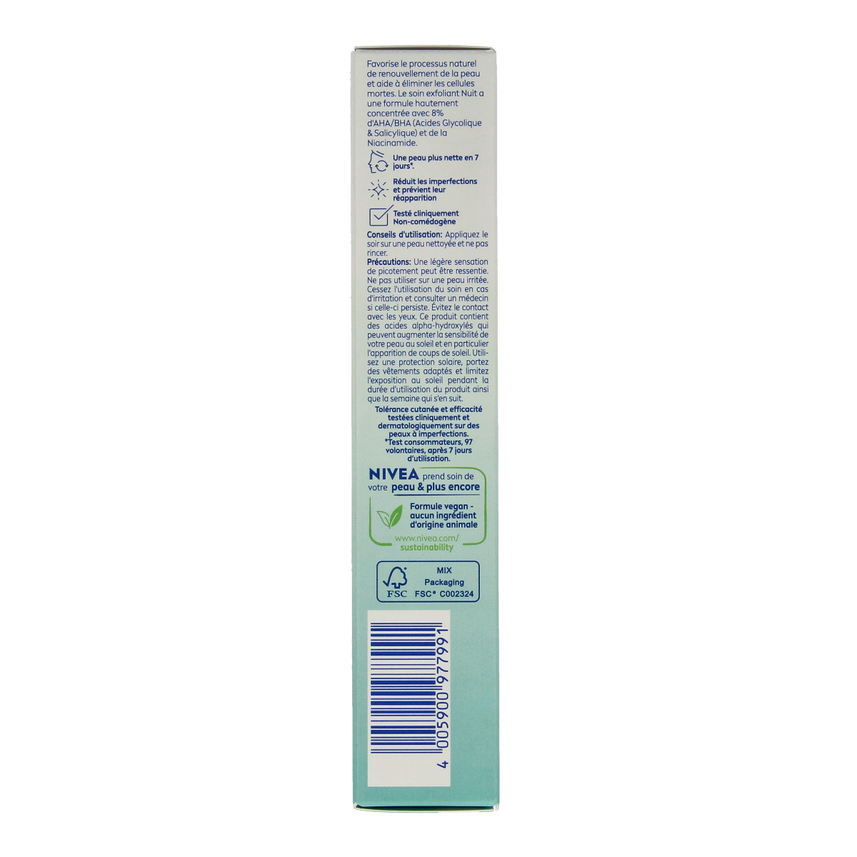 Nivea Derma skin clear night 40.00 Milliliter