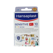 Hansaplast Sensitive kids XL 10.00 Stuks