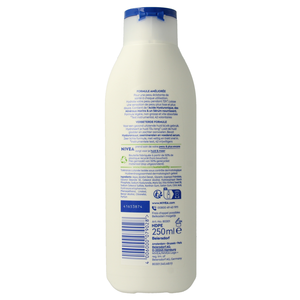 Nivea Express bodylotion 250.00 Milliliter