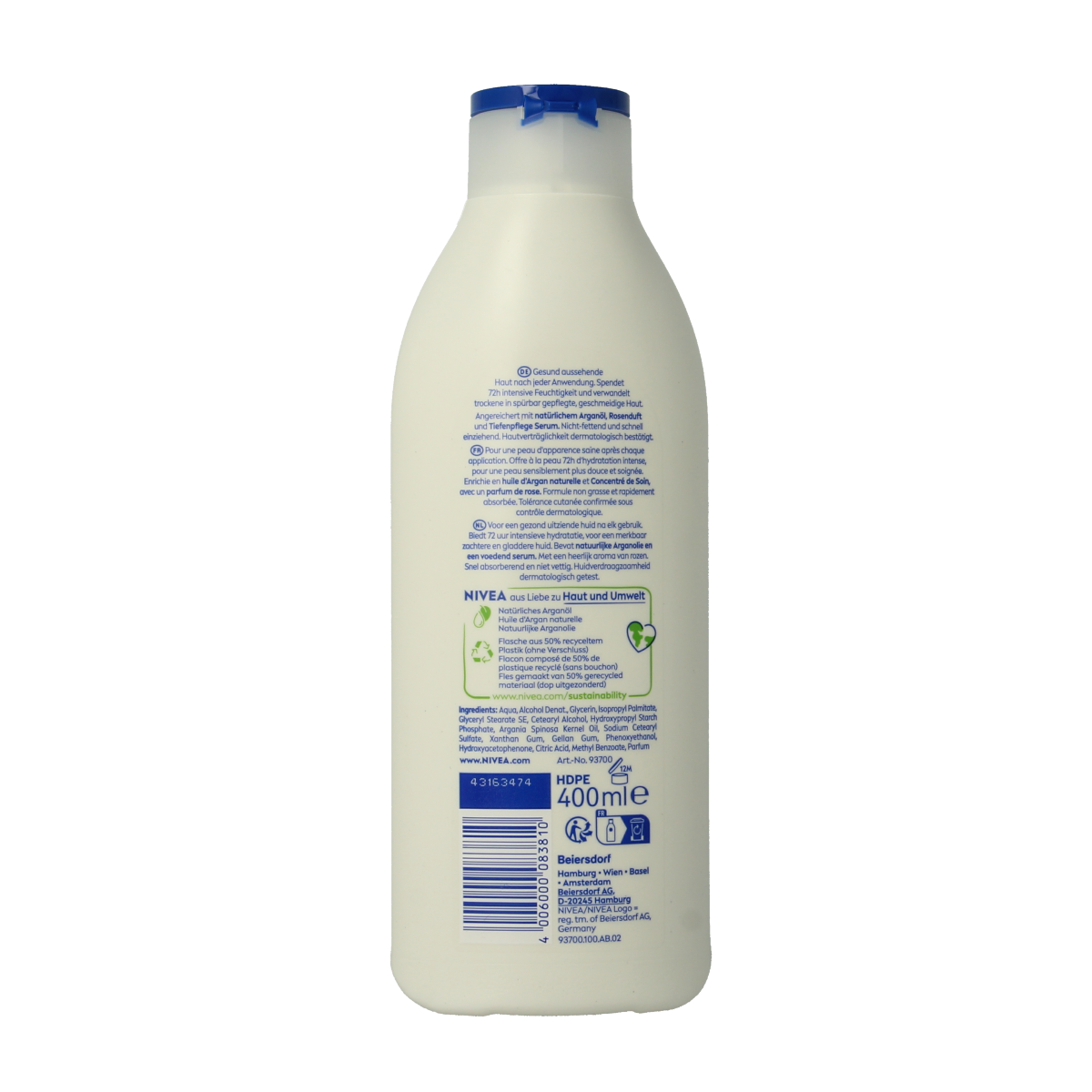 Nivea Bodylotion rozenbloem norm/droge huid 400.00 Milliliter