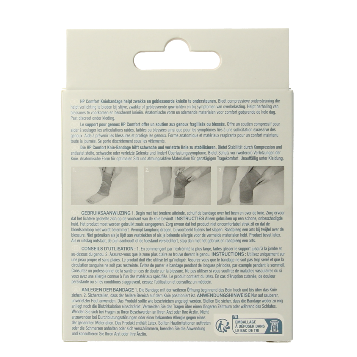 Hansaplast Sport kniebandage S/M 1.00 Stuks