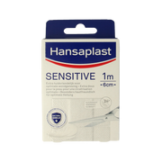 Hansaplast Sensitive 1m x 6cm 1.00 Stuks