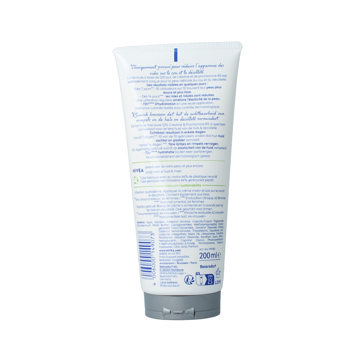 Nivea Q10 Hals & decollete creme 200.00 Milliliter