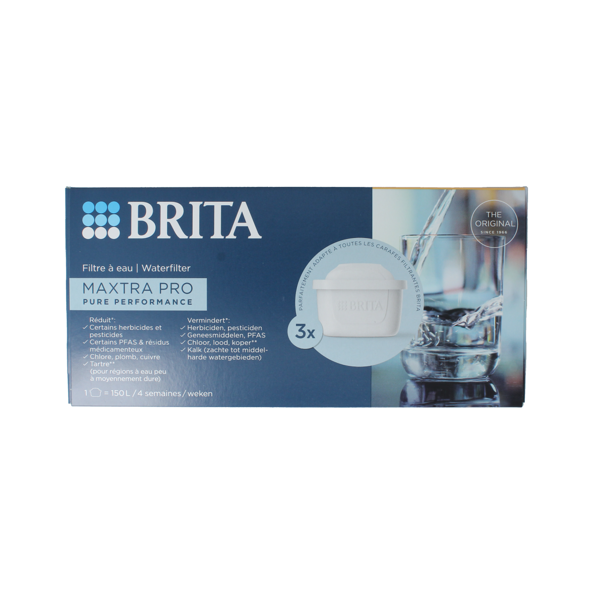 Brita waterfilterpatroon MAXTRA PRO Pure Performance 3P 3.00 Stuks