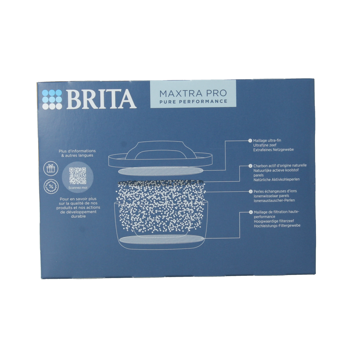 Brita Waterfilterpatroon maxtra pro all-in-1 4-pack 4.00 Stuks
