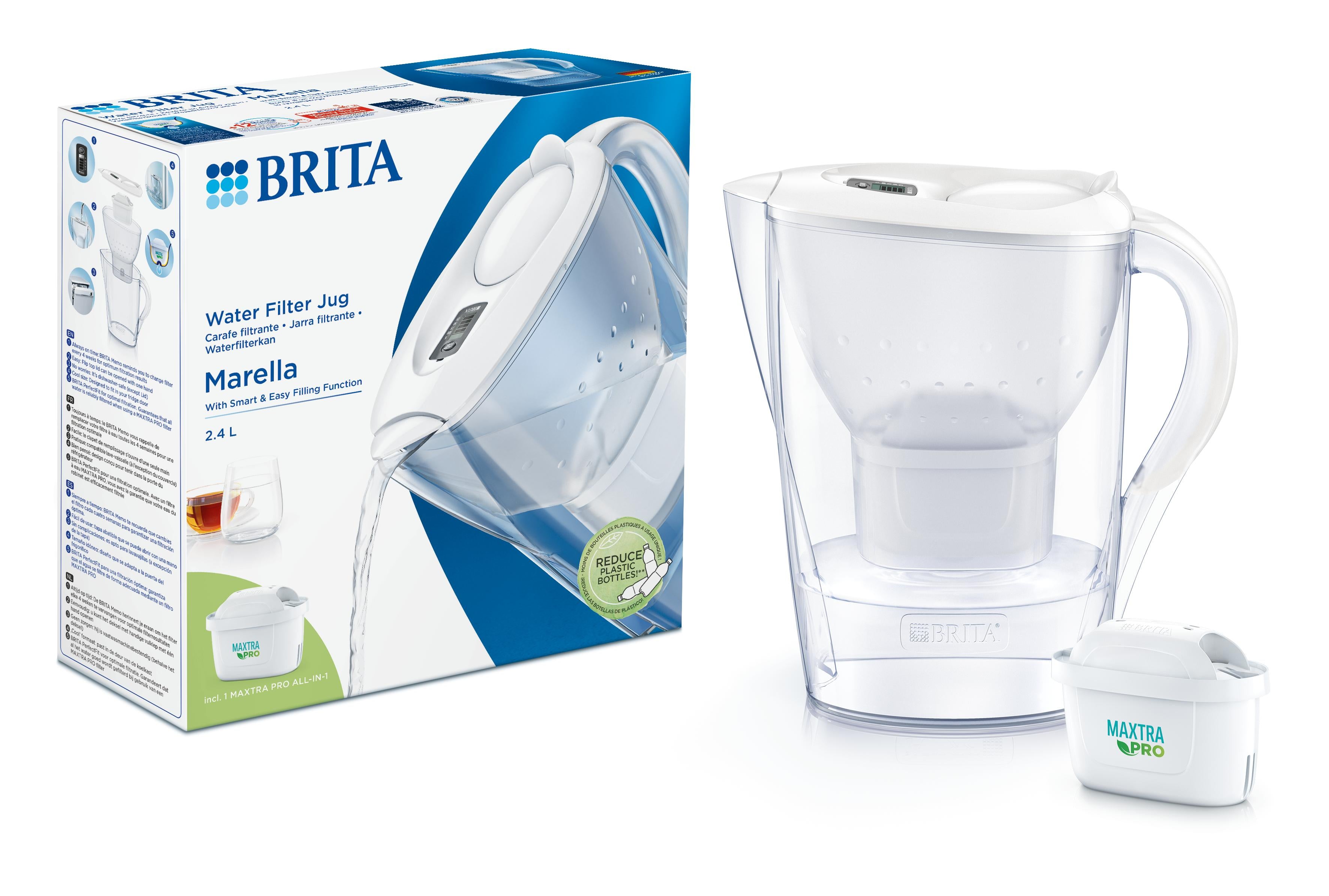 Brita Waterfilterkan Marella cool white 1.00 Set