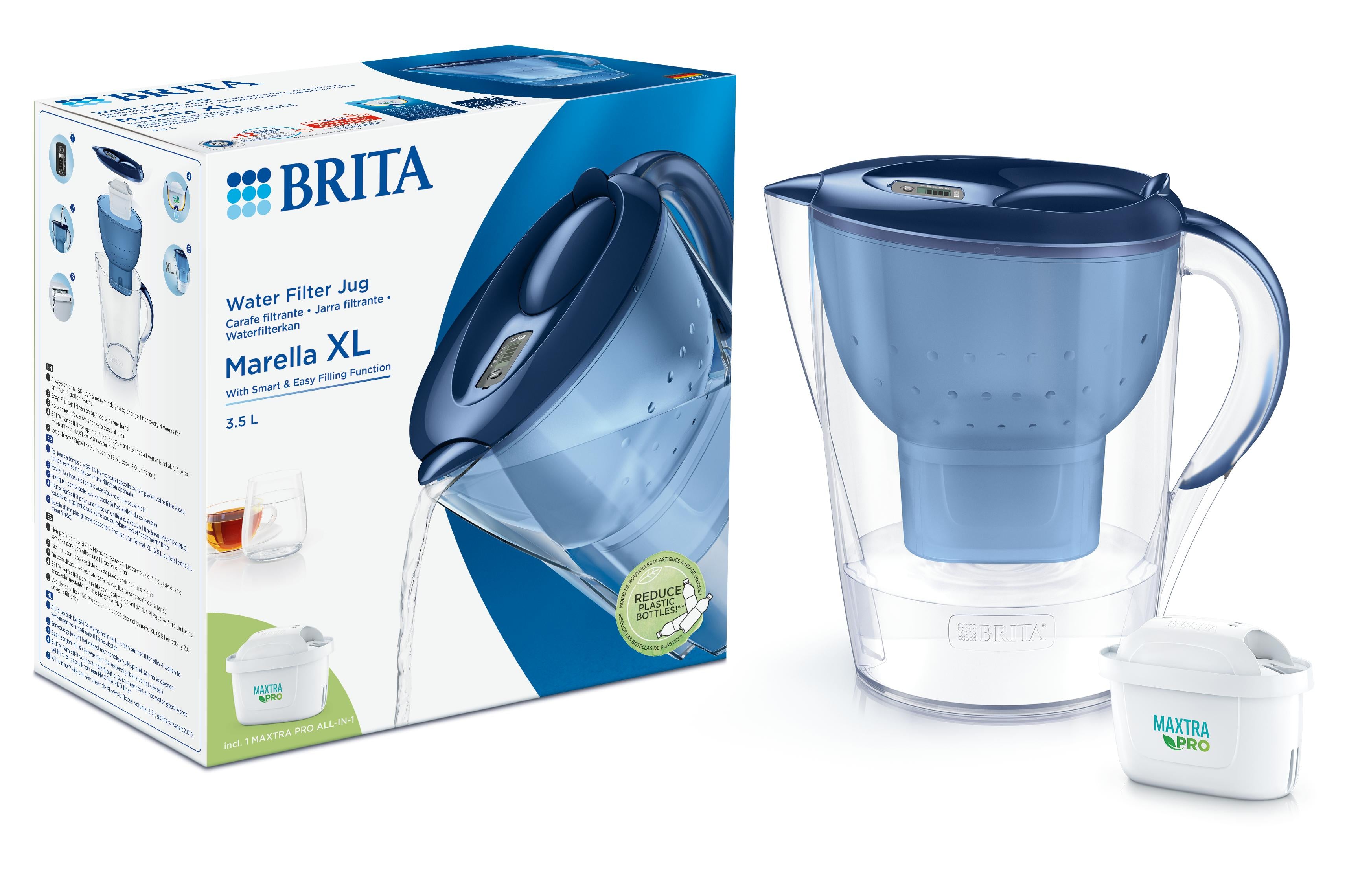 Brita BRITA waterfilterkan Marella XL blue 1.00 Stuks