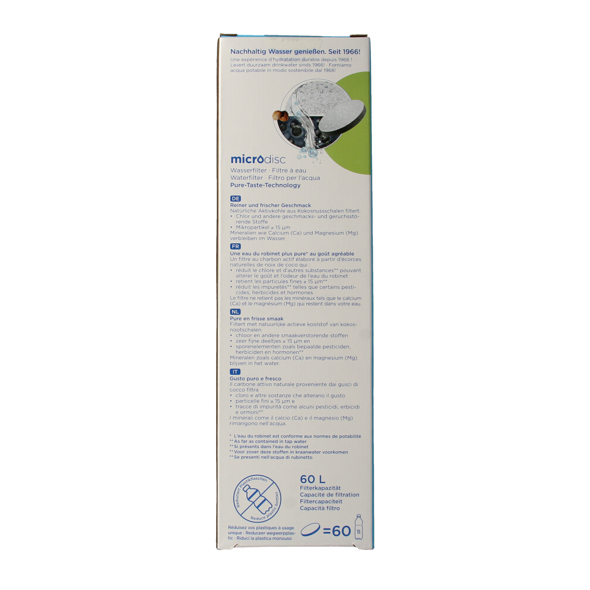 Brita BRITA waterfilterfles lightblue 3.00 Stuks