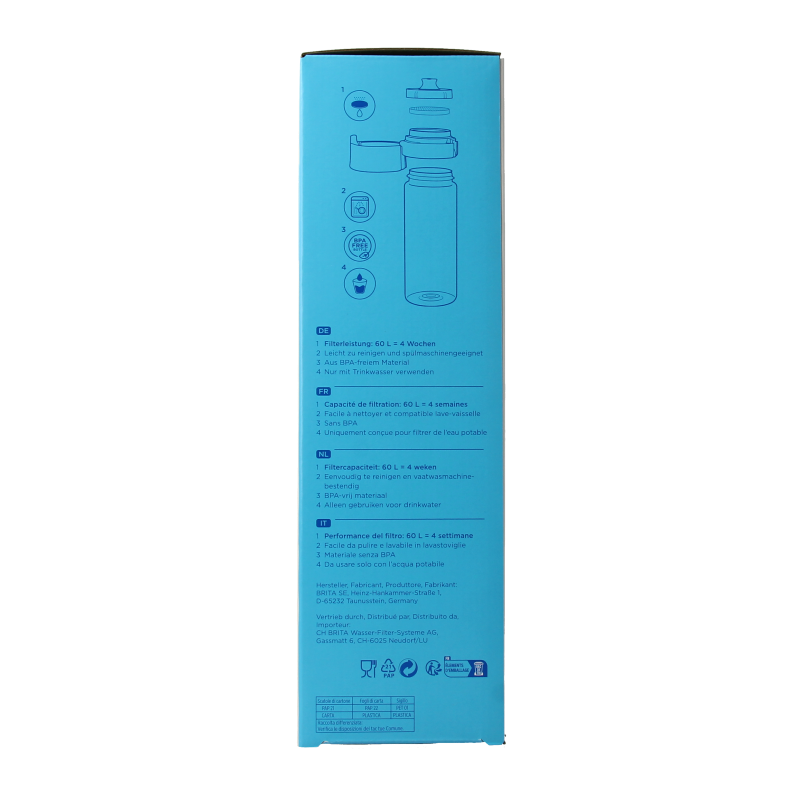 Brita Waterfles vital apricot 1 Stuks