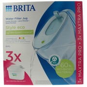 Brita Waterfilterbundel cool powder blue + 3 filters 1.00 Stuks