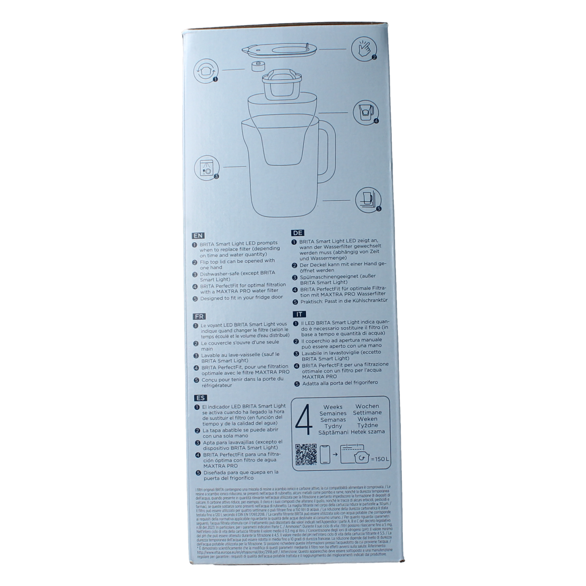 Brita Waterfilterbundel Style Essential Cool stone blue 4.00 Stuks