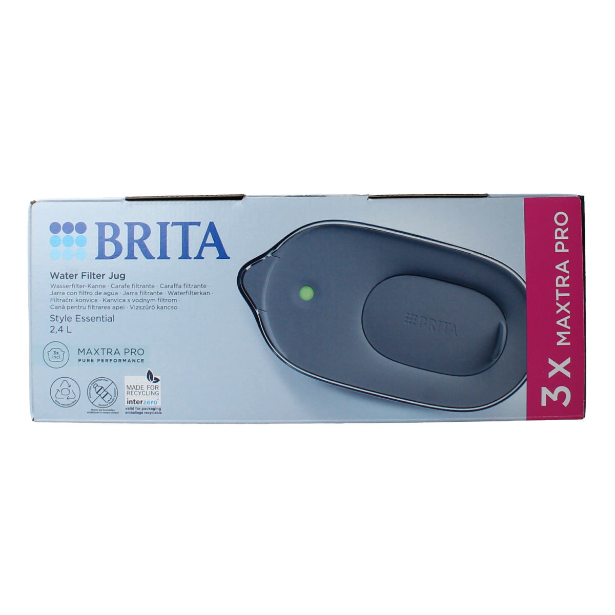 Brita Waterfilterbundel Style Essential Cool stone blue 4.00 Stuks