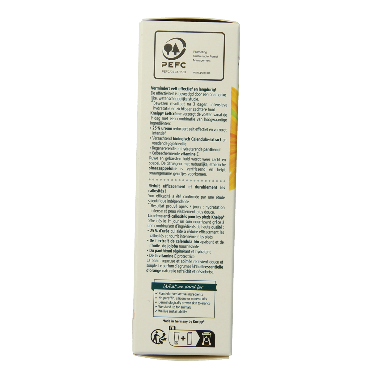 Kneipp Foot care eeltcreme calendula sinaasappelolie 50.00 Milliliter