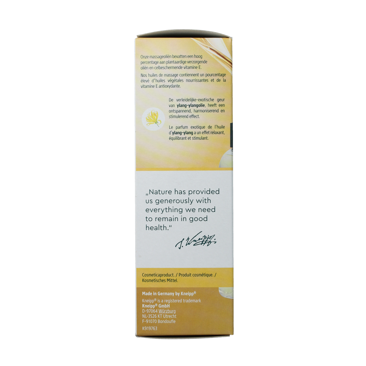 Kneipp Massageolie ylang ylang 100.00 Milliliter