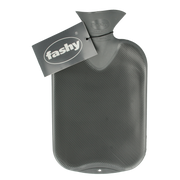 Fashy Kruik warmwater zak antraciet dubbele ribbel 2.00 Liter