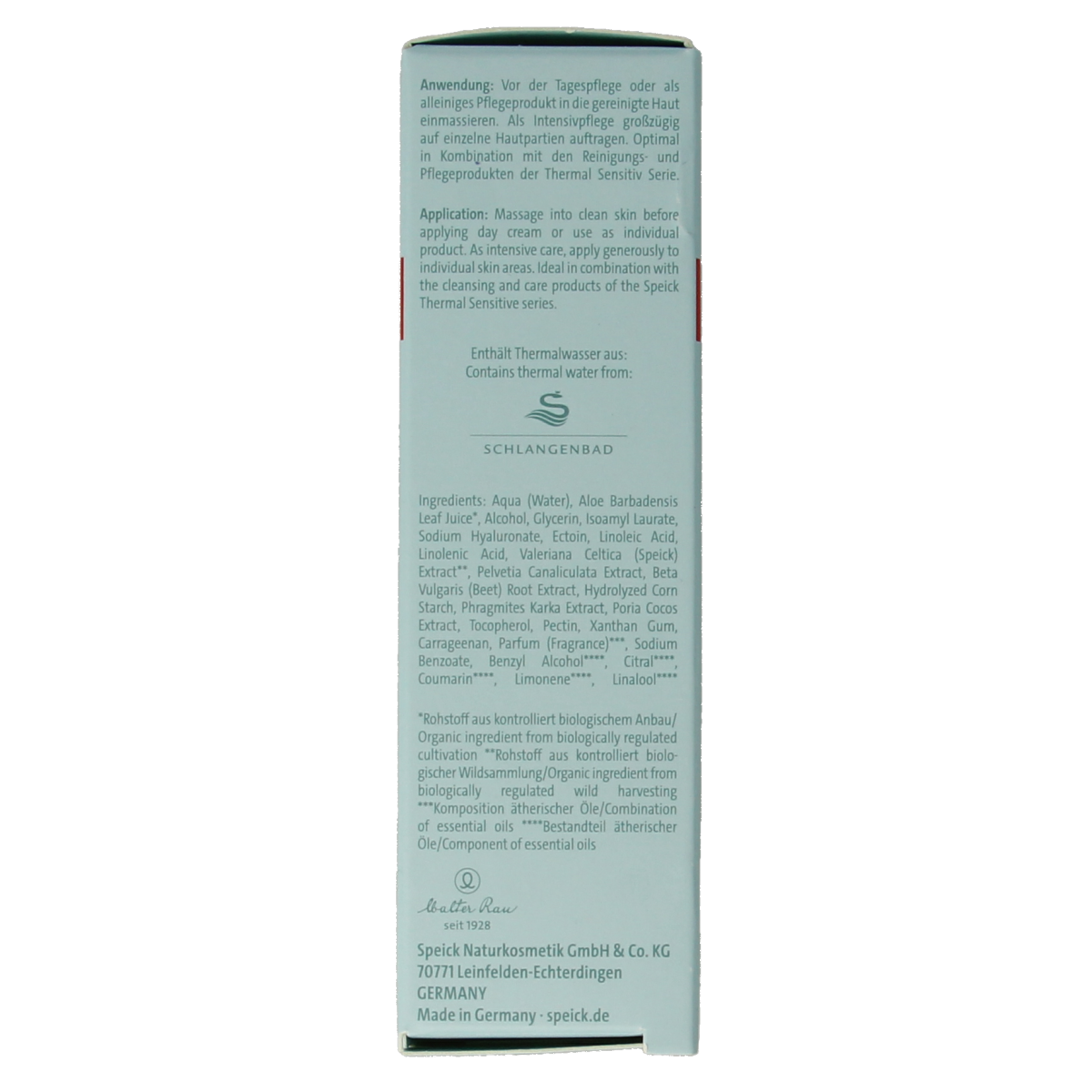 Speick Thermal sensitive hyaluron serum 15.00 Milliliter