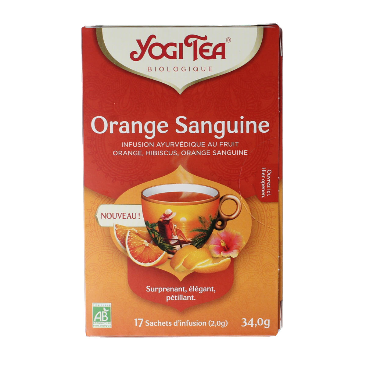 Yogi Tea tangy blood orange bio 17.00 Zakjes