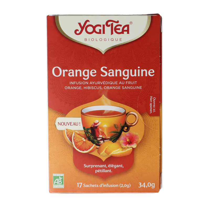 Yogi Tea tangy blood orange bio 17 Zakjes