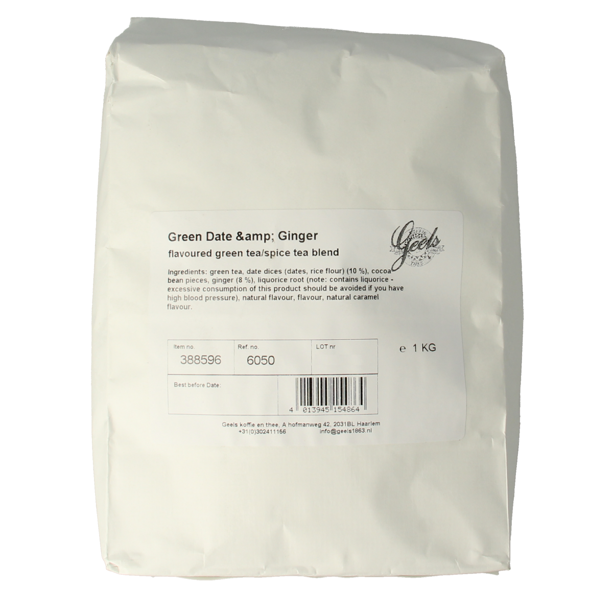 Geels Green date & ginger 1.00 Kilogram