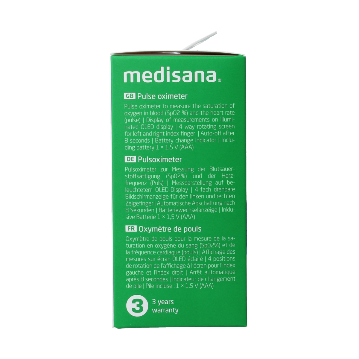 Medisana PM180 Saturatie/pulseoxi meter 1.00 Stuks