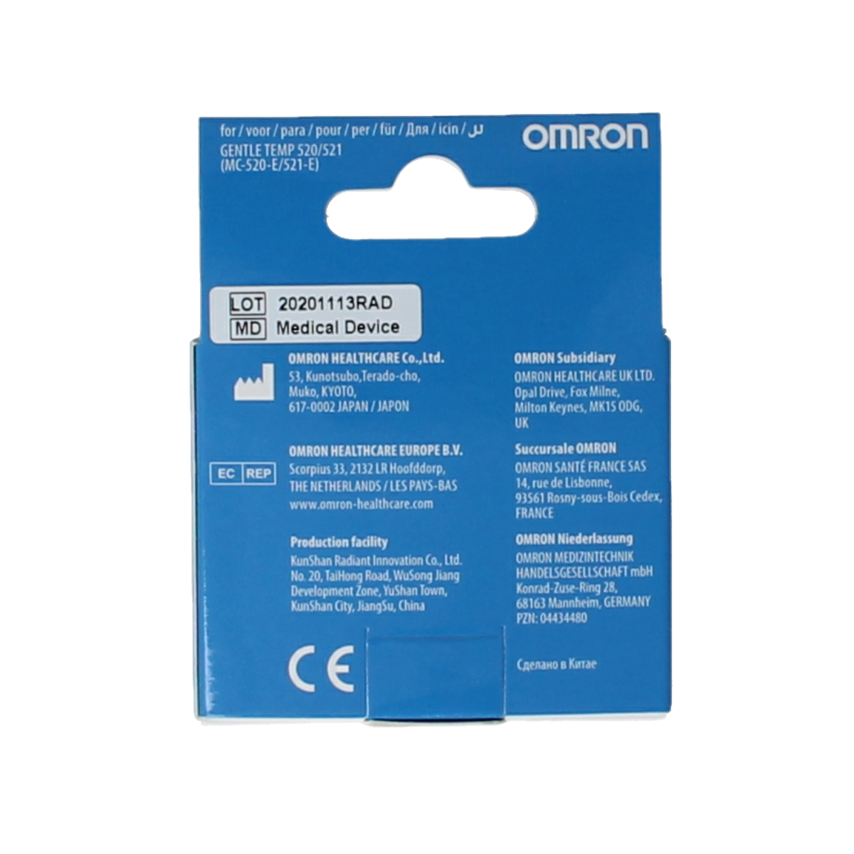 Omron Oorthermometer hoes MC520/521 40.00 Stuks