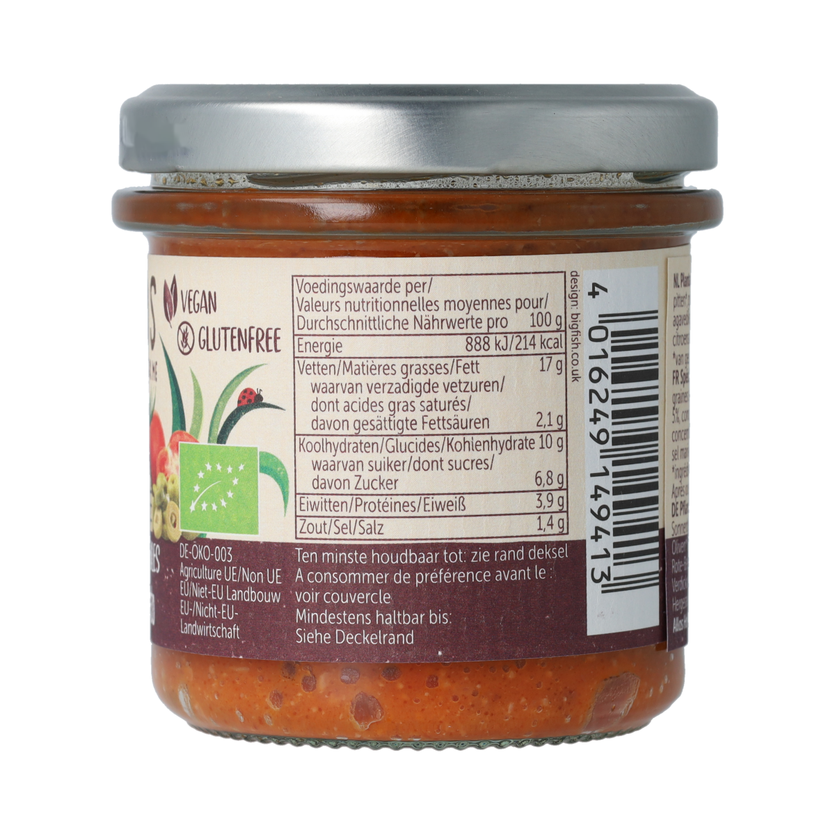 Allos Farm vegetables tomaat & olijf bio 135.00 Gram