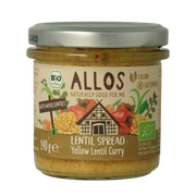 Allos Linzenspread gele curry bio 140.00 Gram