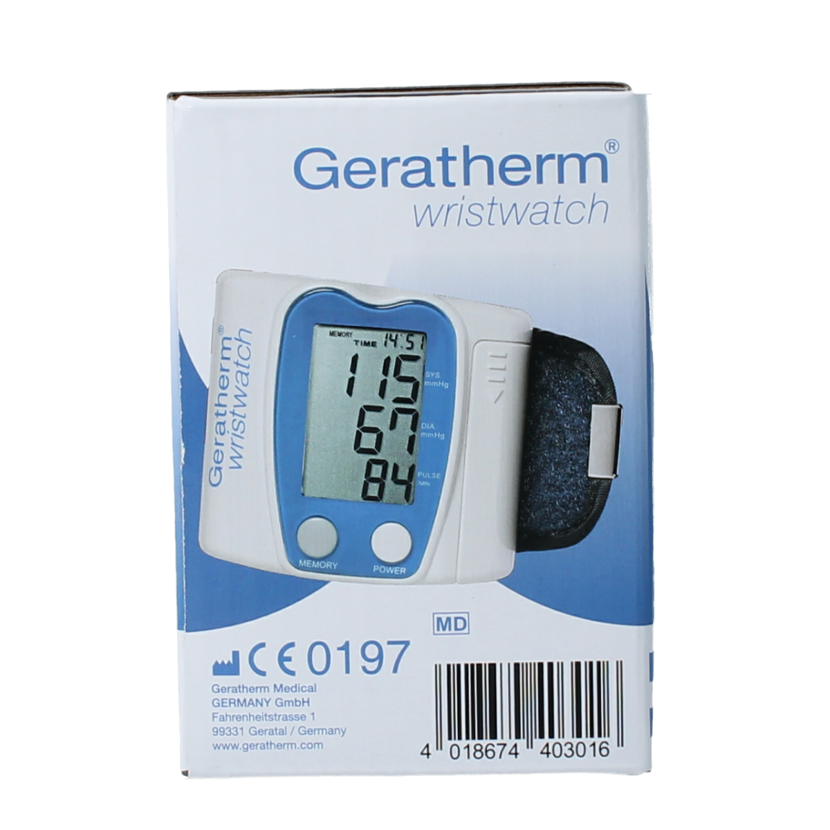 Geratherm Wristwatch bloeddrukmeter pols 1.00 Stuks