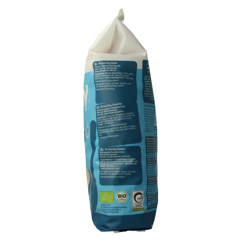 Barnhouse Krunchy pur haver zonder toegevoegde suikers bio  750 Gram