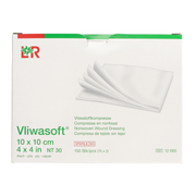 Vliwasoft Vlieskompres 10 x 10cm 4-laags 75 x 2 stuks 150.00 Stuks