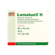 Lomatuell H gaasverband 10cm x 10cm 10.00 Stuks