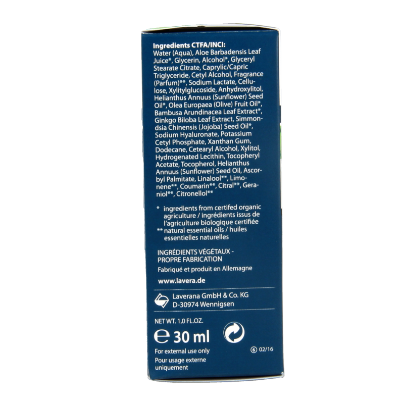 Lavera Men Sensitiv moisturising cream bio 30 Milliliter