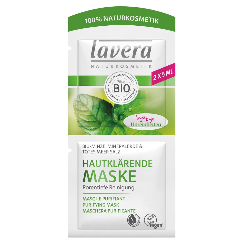 Lavera Purifying masker masque purifiant bio 10 Milliliter