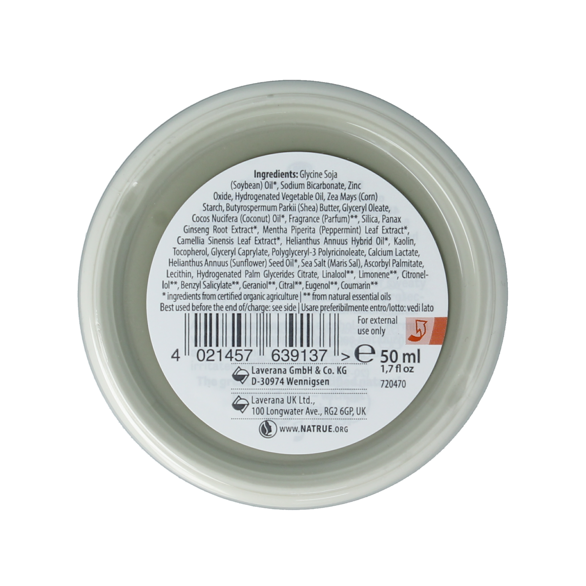 Lavera Deodorant creme/cream natural & strong bio 50.00 Milliliter