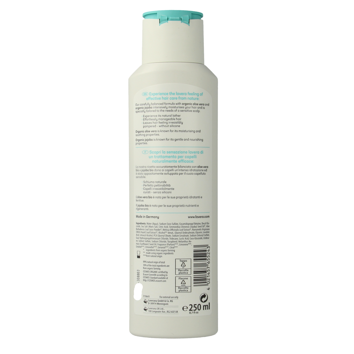 Lavera Shampoo basis sensitiv moisture & care 250.00 Milliliter