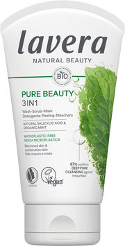Lavera Pure beauty 3-in-1 wash scrub mask 125.00 Milliliter
