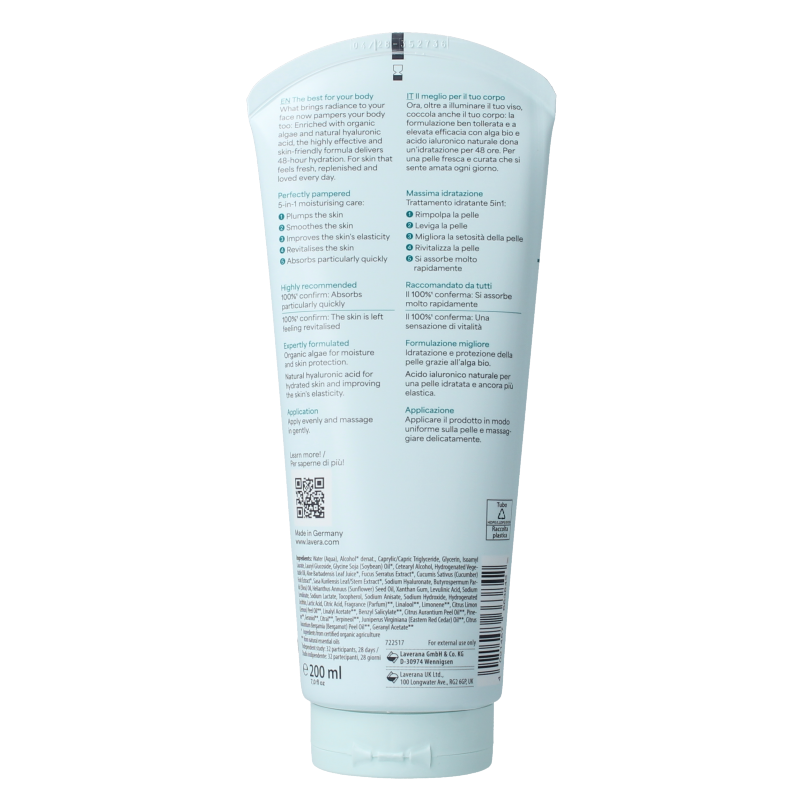 Lavera Bodylotion hydro refresh bio 200 Milliliter
