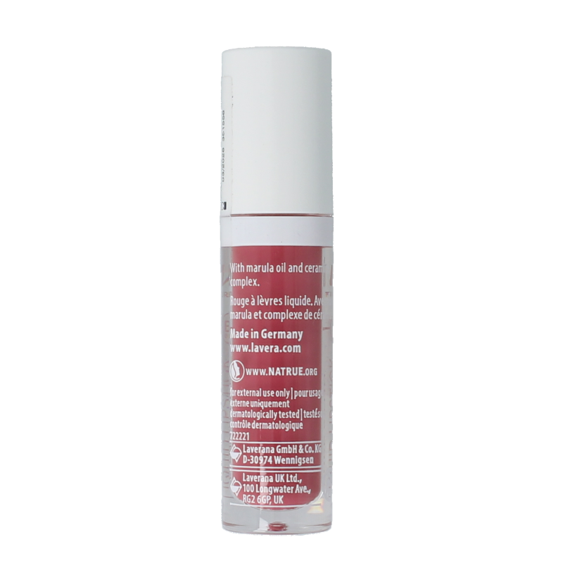 Lavera Lipstick liquid sweet peony 04 bio 1 Stuks
