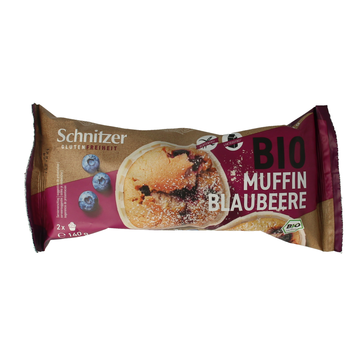 Schnitzer Muffin bosbessen glutenvrij bio 140.00 Gram
