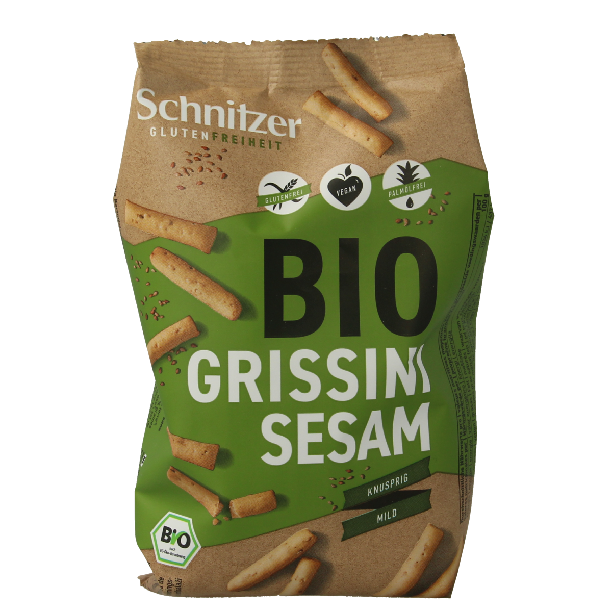 Schnitzer Grissini sesam glutenvrij bio 100.00 Gram