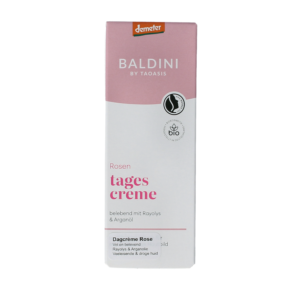 Baldini Dagcreme rijk rose bio demeter 50.00 Milliliter