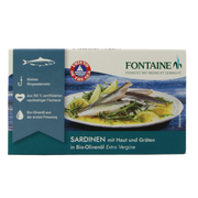 Fontaine Sardines met huid en graat 120.00 Gram