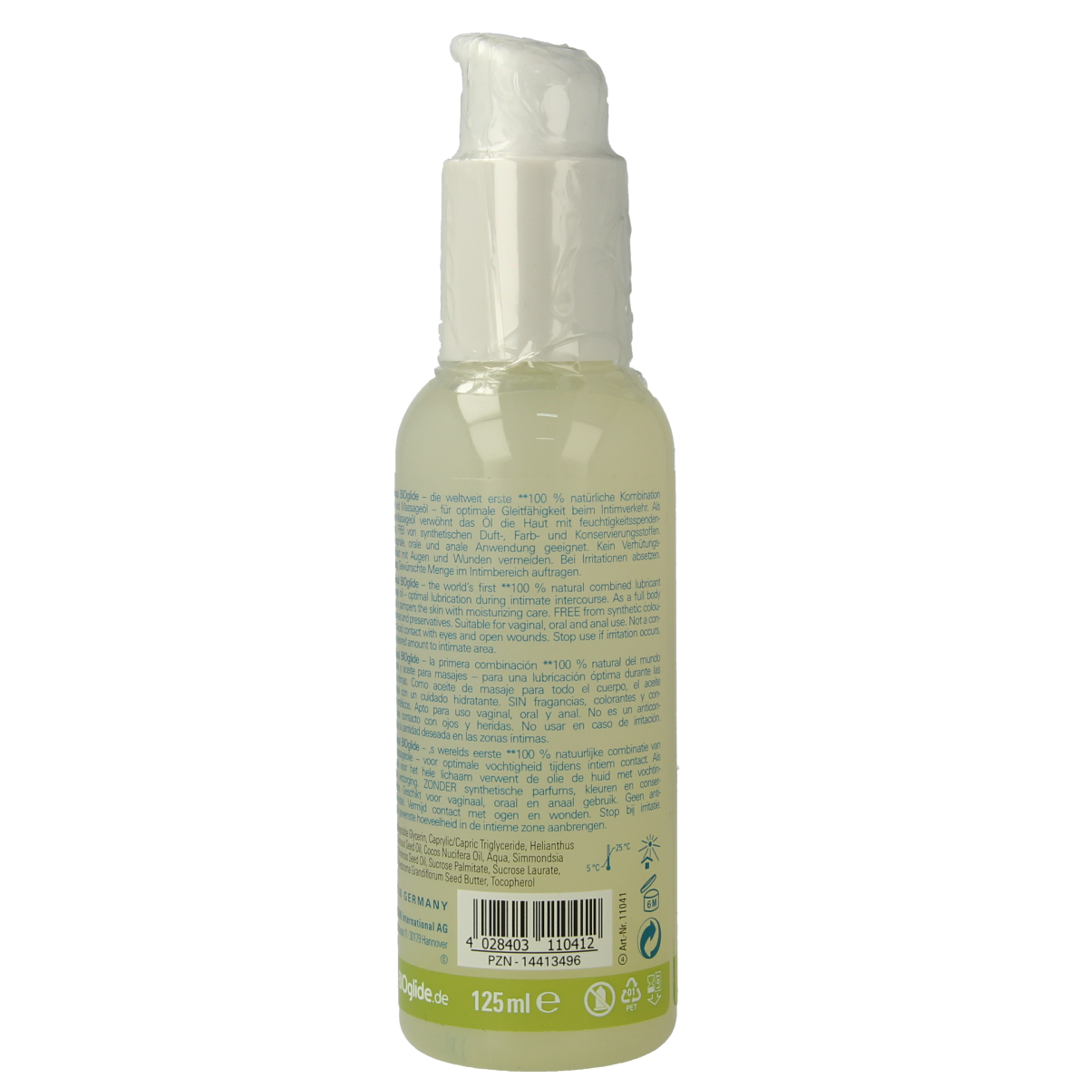 Bioglide Glijmiddel en massageolie 125.00 Milliliter