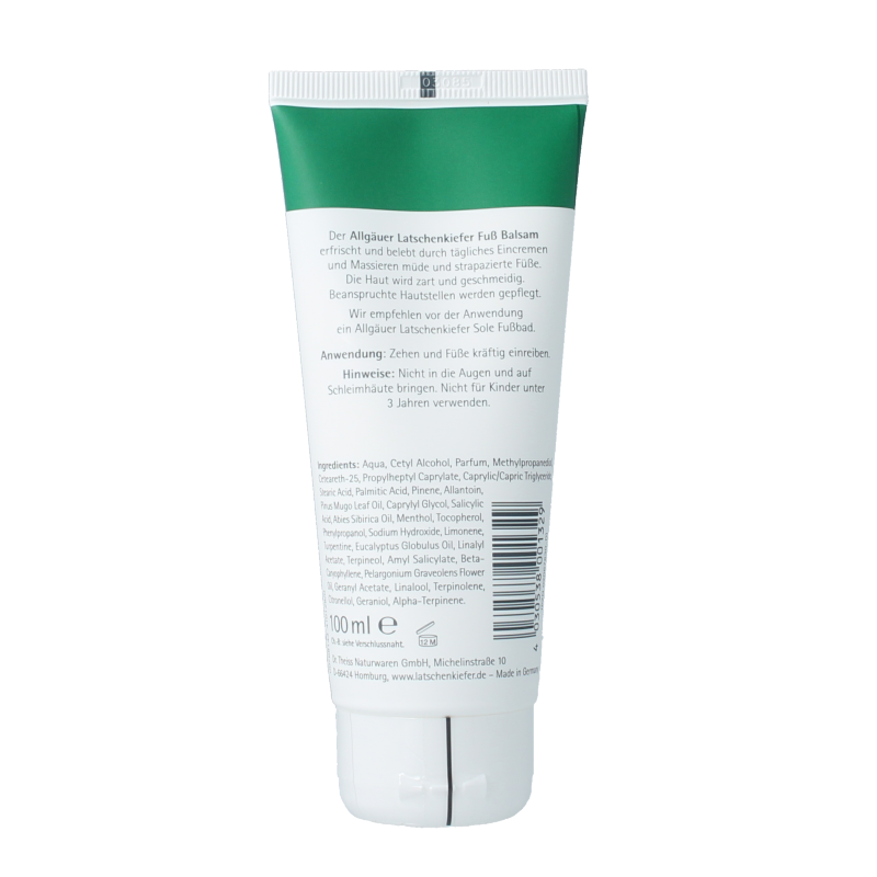 Allgauer Latshen Kiefer Voetbalsem allgasan 100 Milliliter