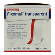 Fixomull Transparent 10m x 5cm 7221600  1.00 Stuks