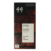 Vivani Chocolade puur 99% kokosbloesemsuiker bio 80.00 Gram