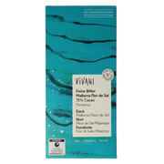 Vivani Chocolade puur zeezout 75% kokosbloesemsuiker bio 80.00 Gram