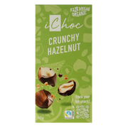 Ichoc Crunchy hazelnut vegan bio 80.00 Gram